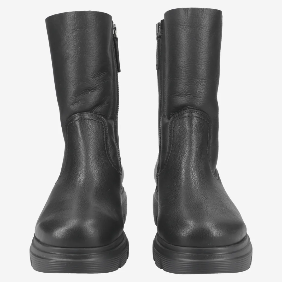 Paul Green Ankle boot with lambskin Black Discount