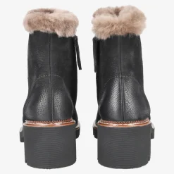 Paul Green Ankle boot with lambskin Black Discount