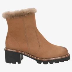 Paul Green Ankle boot with lambskin Brown Clearance