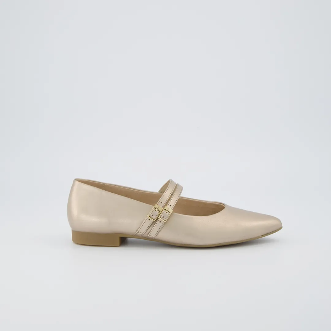 Paul Green Ballerina Beige, metallic New