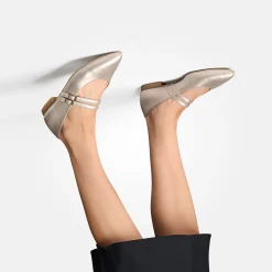 Paul Green Ballerina Beige, metallic New