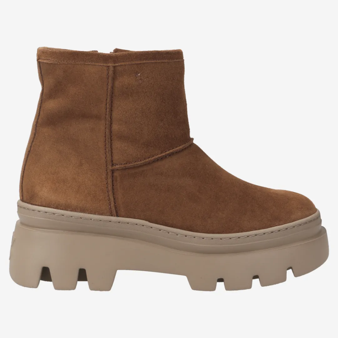 Paul Green Bootie with warm lining Brown Outlet