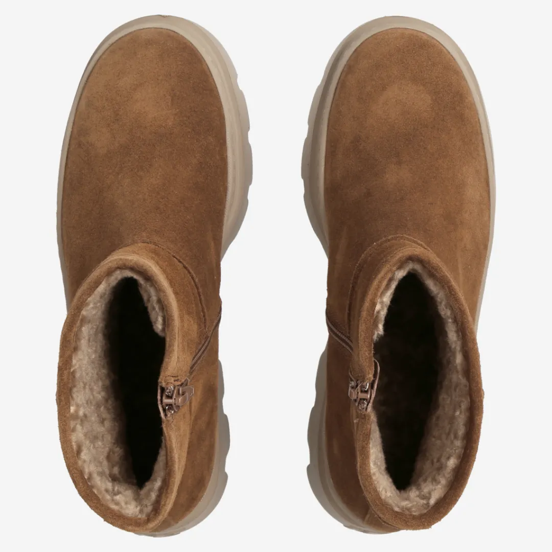 Paul Green Bootie with warm lining Brown Outlet