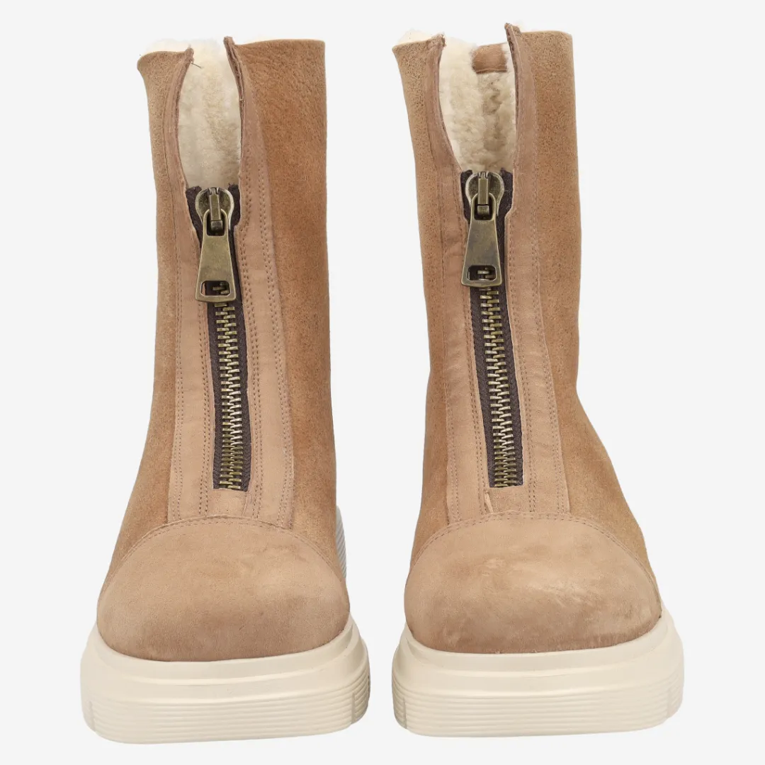 Paul Green Bootie with warm lining Brown