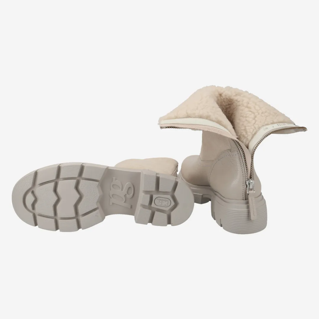 Paul Green Bootie with warm lining Beige New