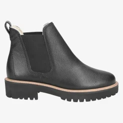 Paul Green Chelsea boots with merino warm lining Black Outlet