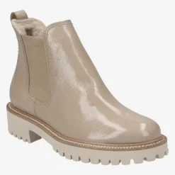 Paul Green Chelsea boots with merino warm lining Beige Online