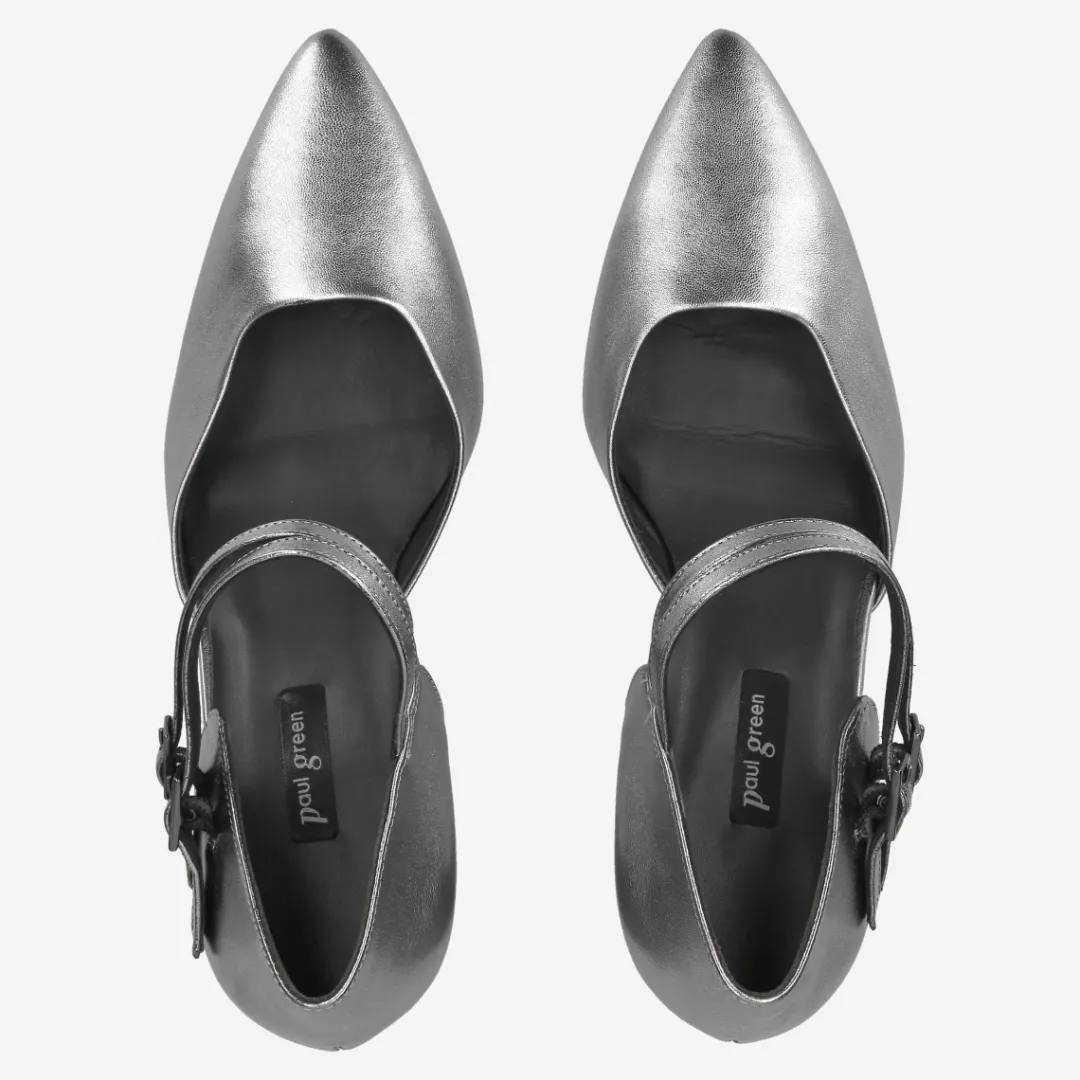 Paul Green Clasp pumps Silver Clearance