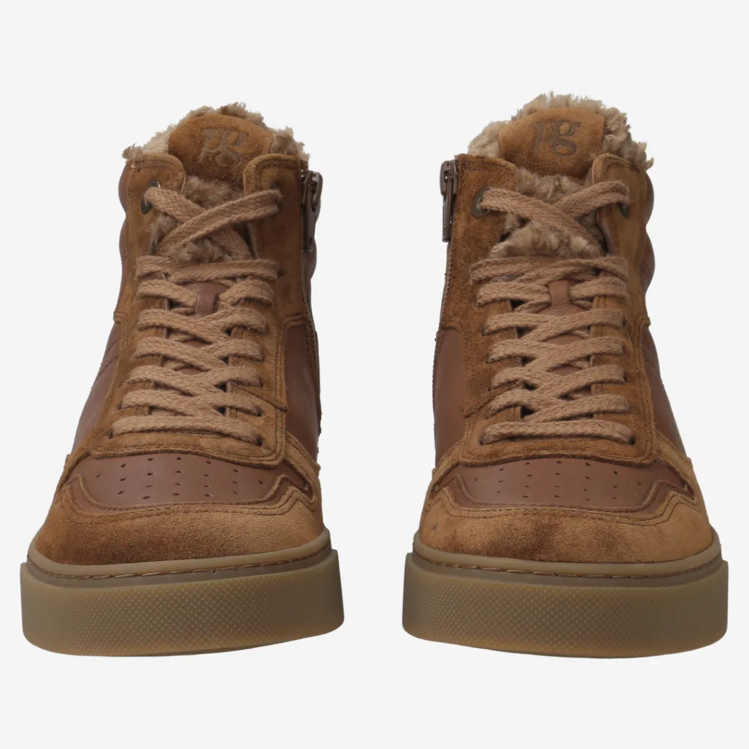 Paul Green Hightop Pauls with removable footbed Toffee/ Brown Sale