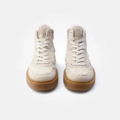 Paul Green Hightop Pauls with removable footbed Beige Clearance