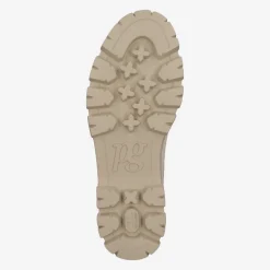 Paul Green Lace up bootie with merino warm lining Beige New