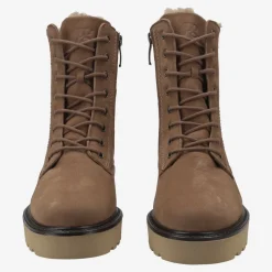 Paul Green Lace up bootie with warm lining Brown/ Toffee Discount