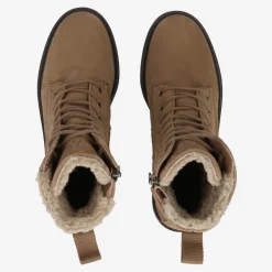 Paul Green Lace up bootie with warm lining Brown/ Toffee Discount