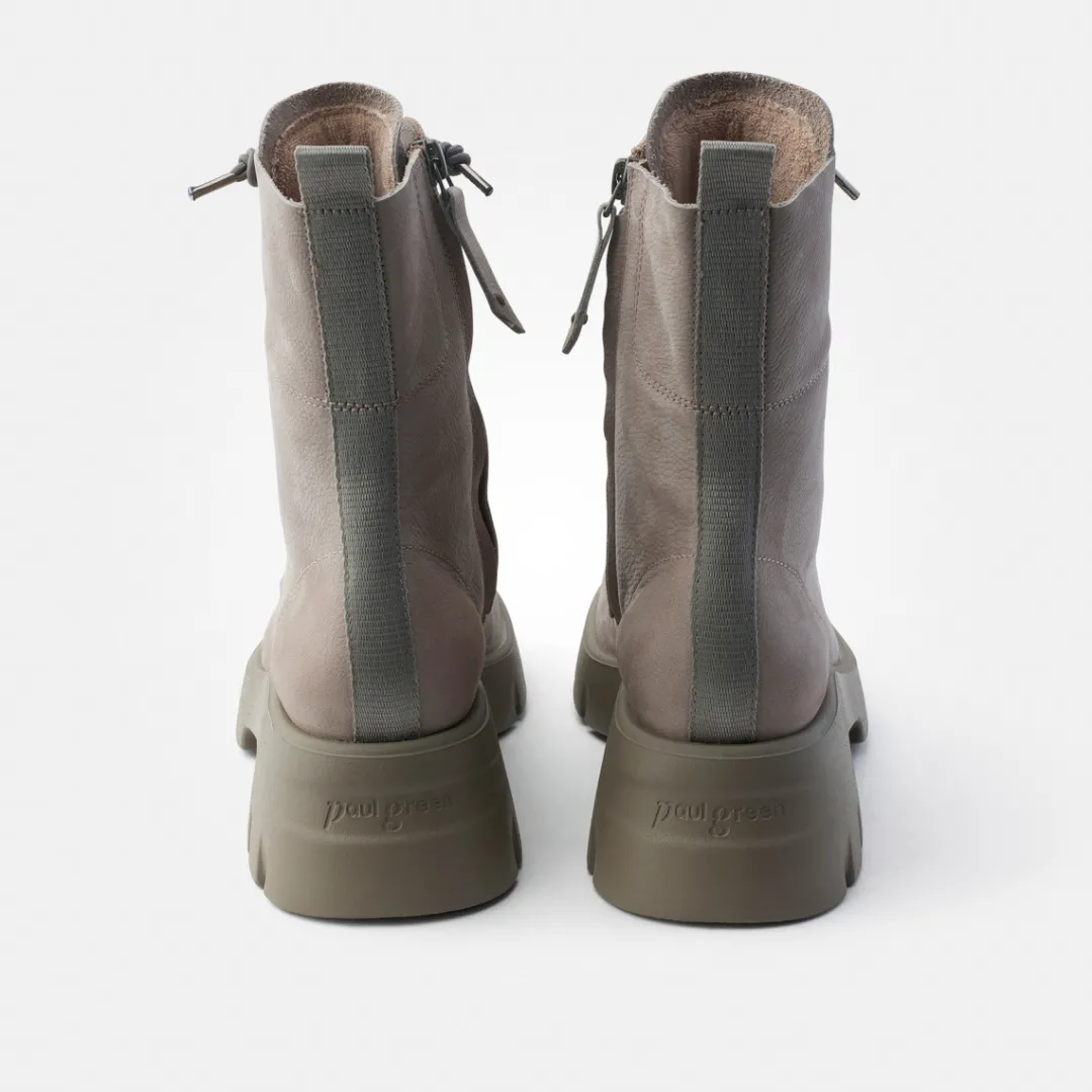 Paul Green Lace-up ankle boot Gray Clearance