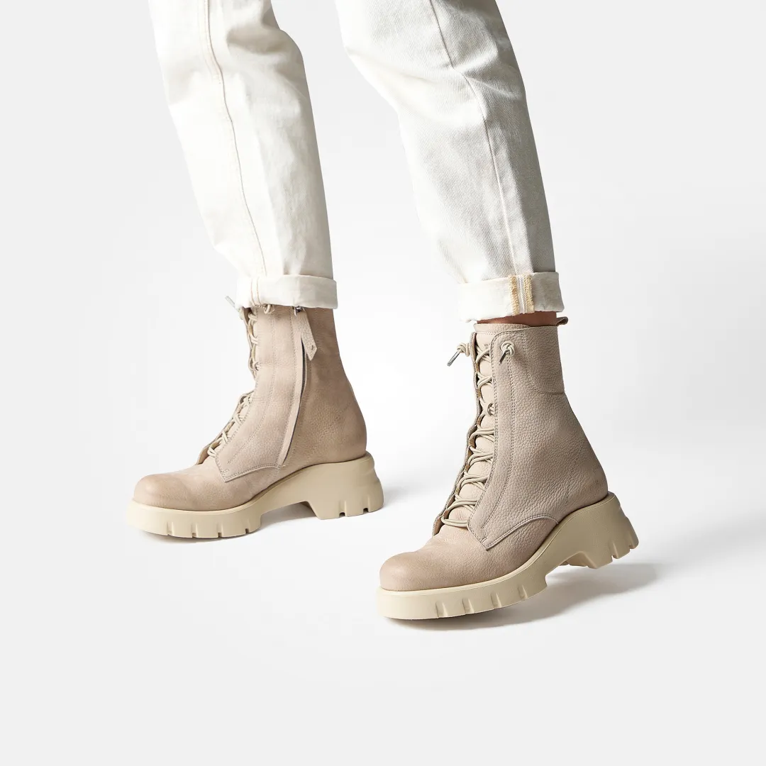 Paul Green Lace-up ankle boot Beige Discount