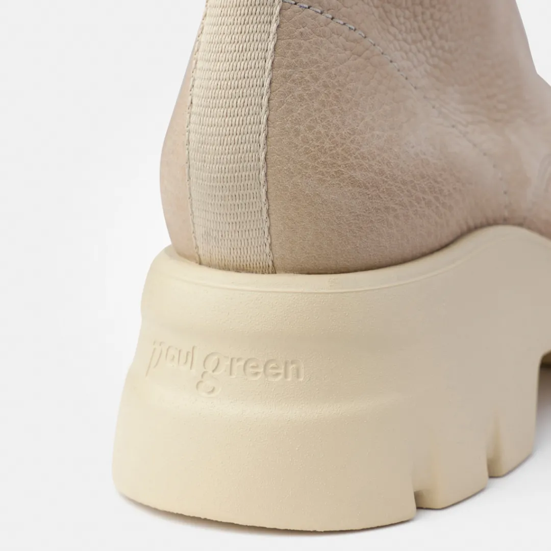 Paul Green Lace-up ankle boot Beige Discount