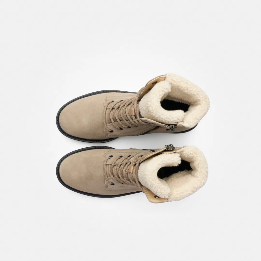 Paul Green Lace-up ankle boot with Gore-Tex Beige