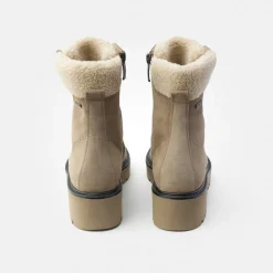 Paul Green Lace-up ankle boot with Gore-Tex Beige