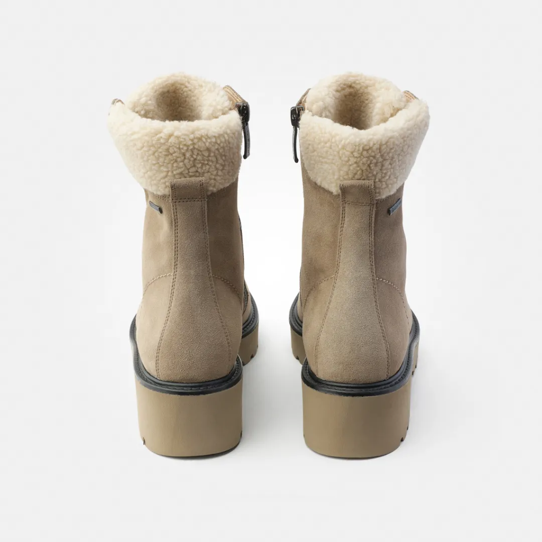 Paul Green Lace-up ankle boot with Gore-Tex Beige