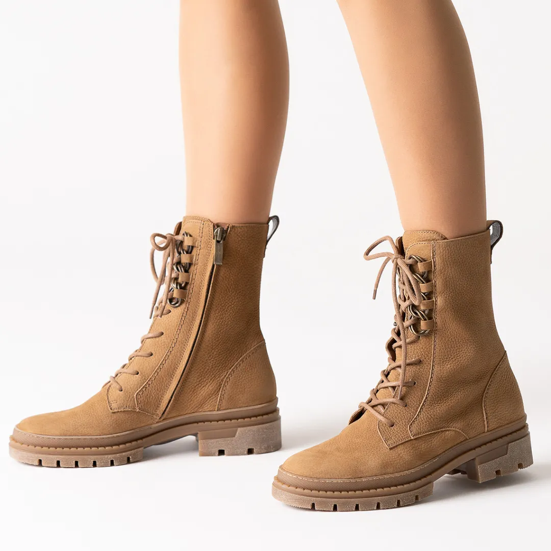 Paul Green Lace-up bootie Brown Discount