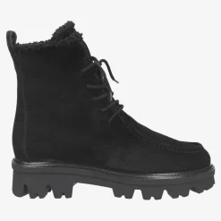 Paul Green Lace-up bootie with warm lining Black Hot