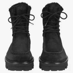 Paul Green Lace-up bootie with warm lining Black Hot