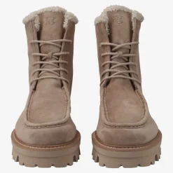 Paul Green Lace-up bootie with warm lining Beige Hot