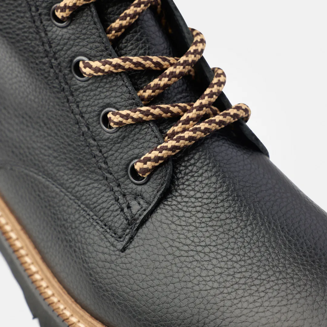 Paul Green Lace-up bootie with warm lining Black New