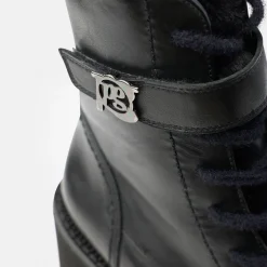 Paul Green Lace-up bootie with warm lining Black Clearance