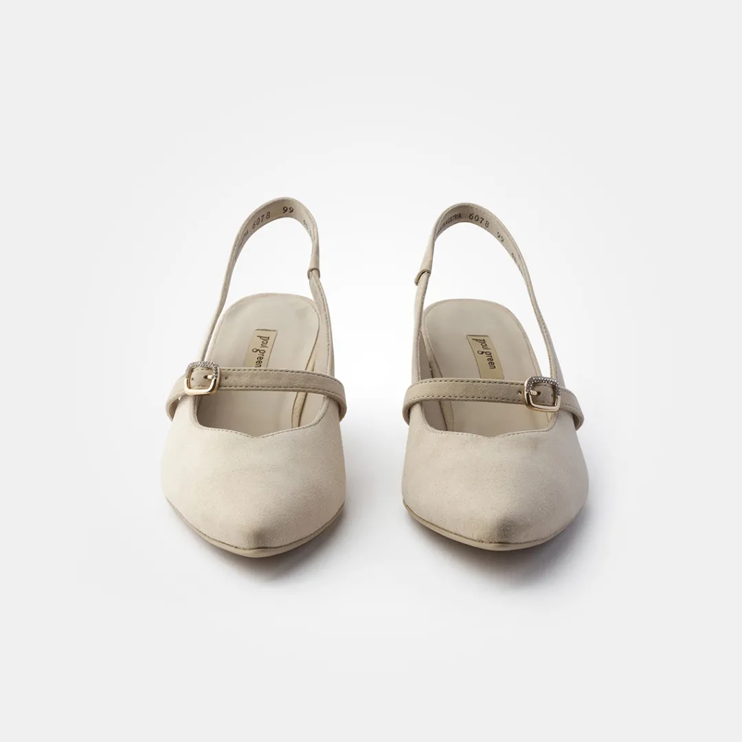 Paul Green Sling sandal Beige / BUISKIT Outlet
