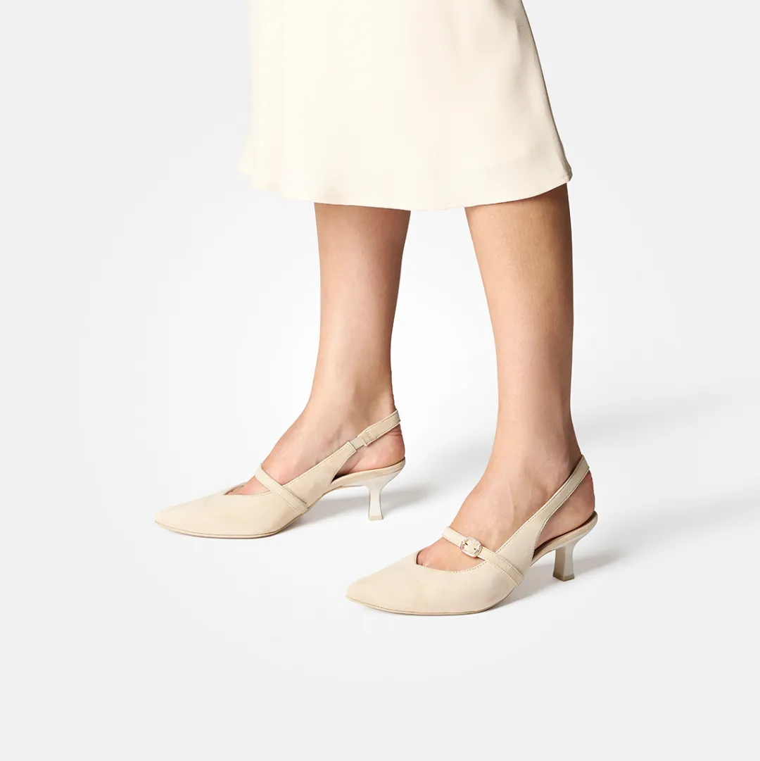 Paul Green Sling sandal Beige / BUISKIT Outlet