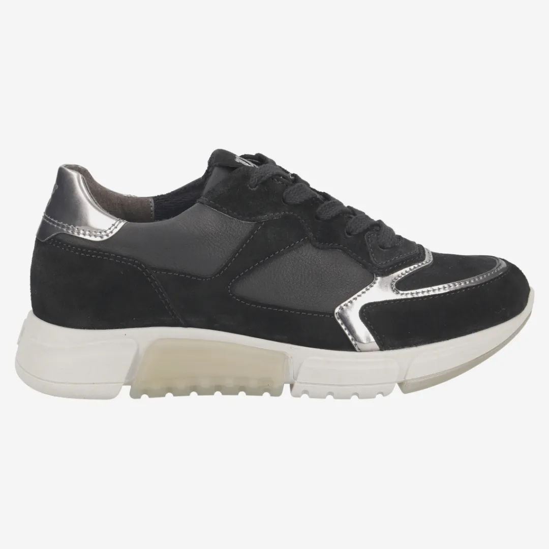 Paul Green Sneaker with removable footbed Black, combined Online