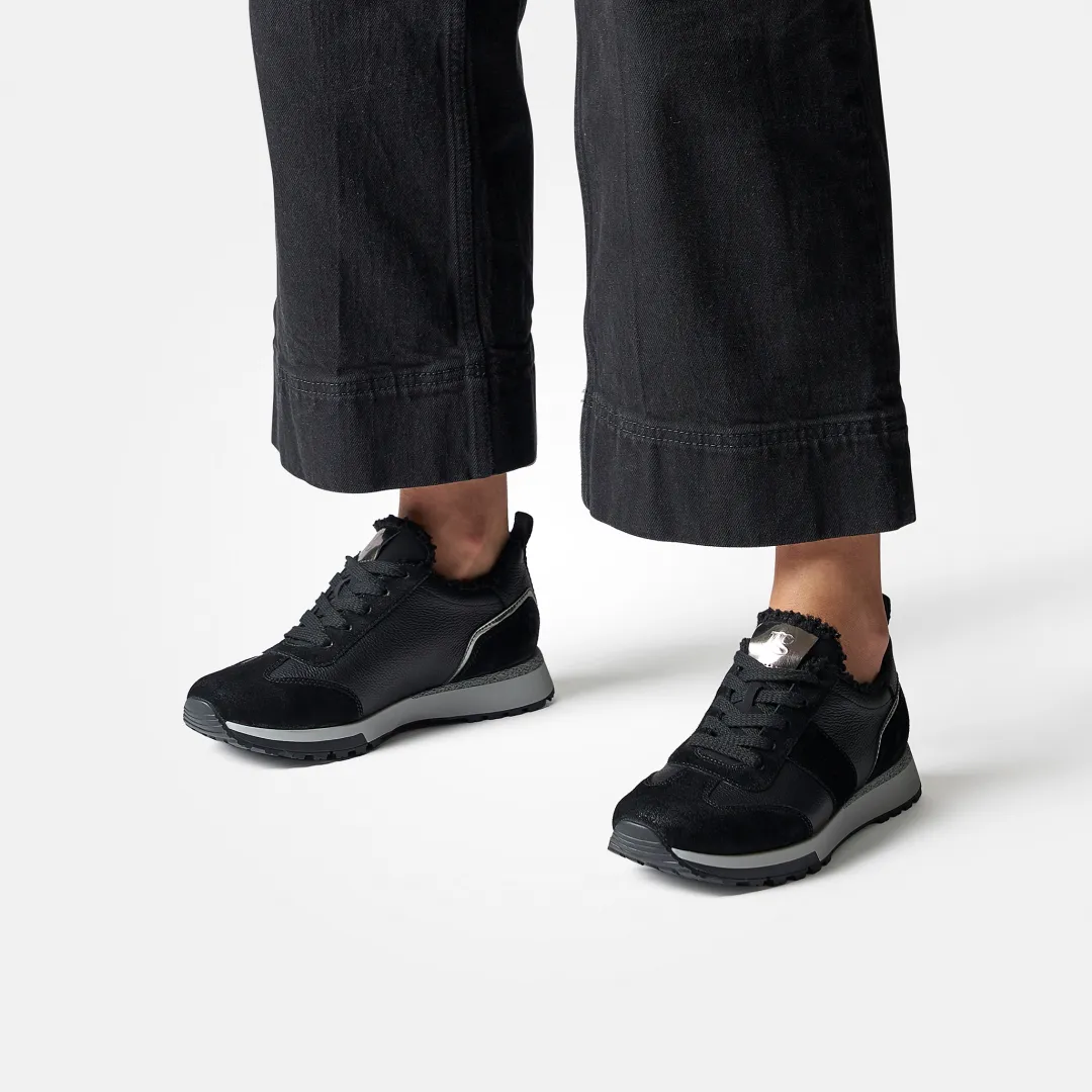 Paul Green Sneaker with removable footbed Black Online