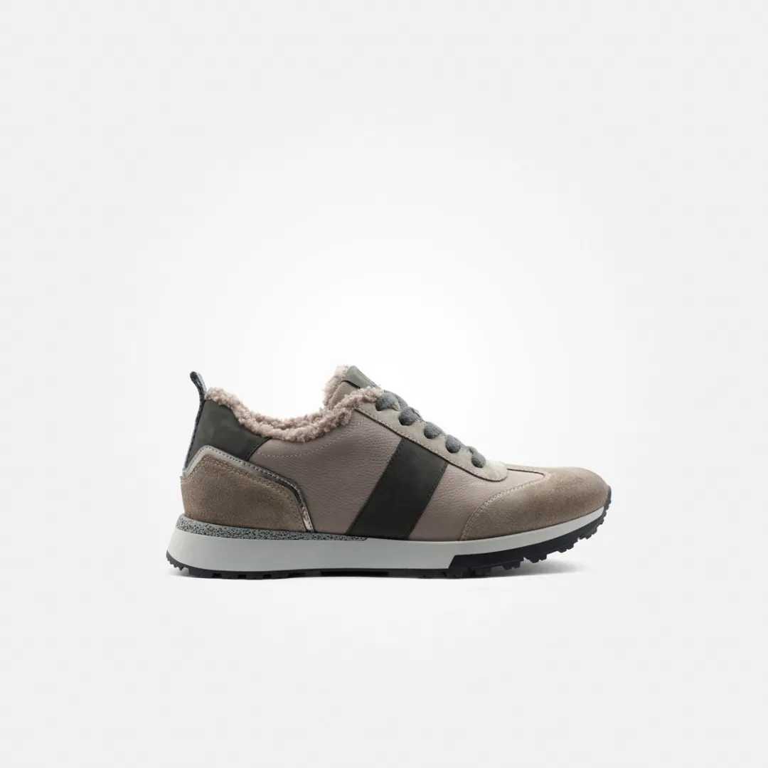 Paul Green Sneaker with removable footbed Gray Best