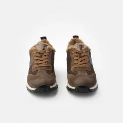 Paul Green Sneaker with removable footbed Brown New