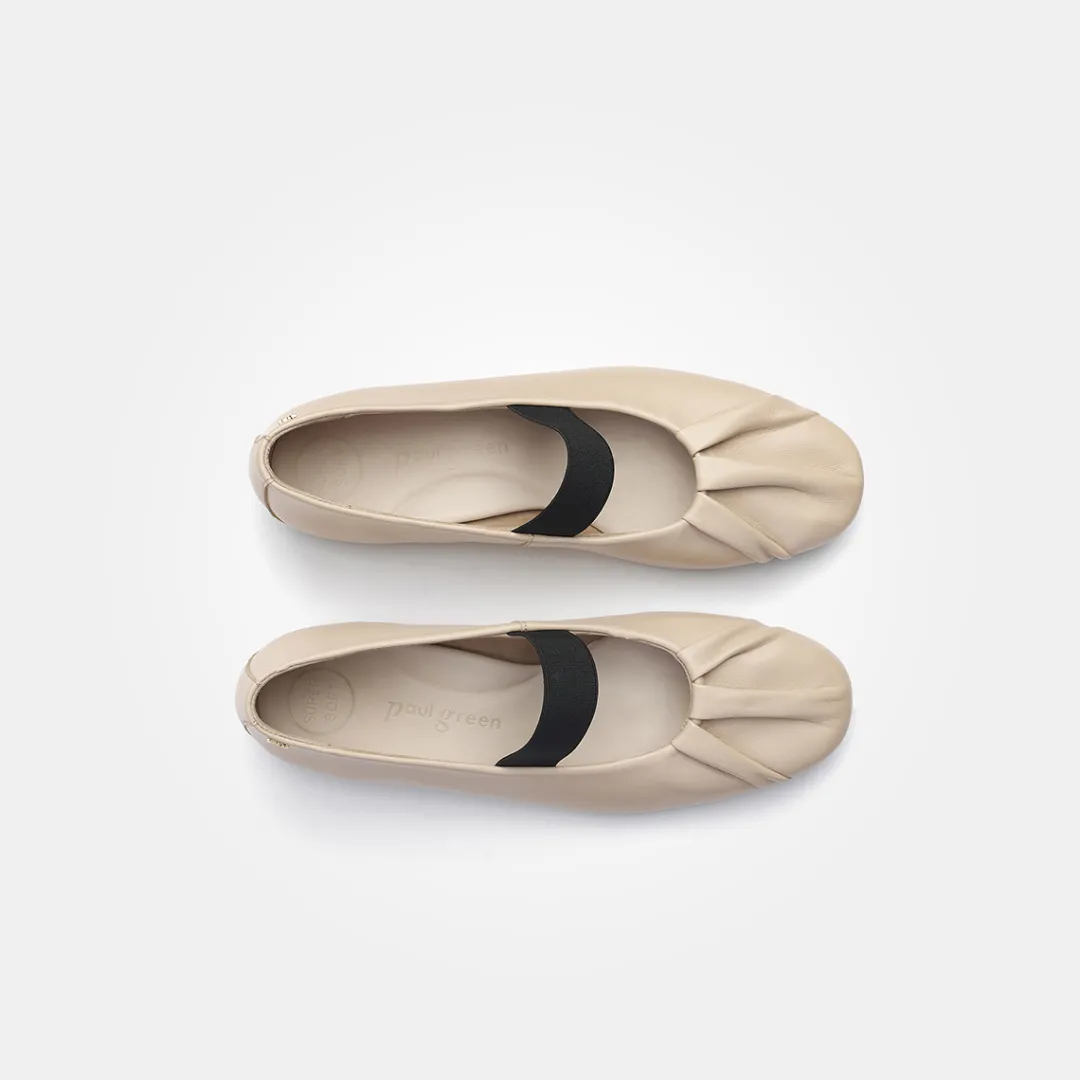 Paul Green SUPER SOFT ballerina Beige Clearance