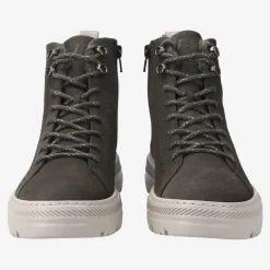 Paul Green SUPER SOFT lace up ankle boot with warm lining Gray Outlet