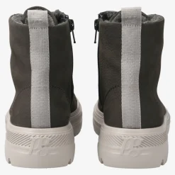 Paul Green SUPER SOFT lace up ankle boot with warm lining Gray Outlet