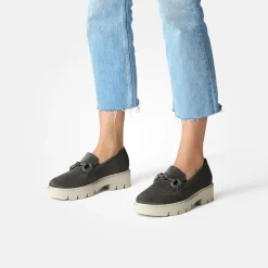 Paul Green SUPER SOFT loafer with exchangeable footbed Gray Online
