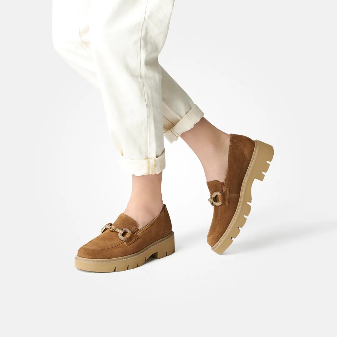 Paul Green SUPER SOFT loafer with exchangeable footbed Brown Online