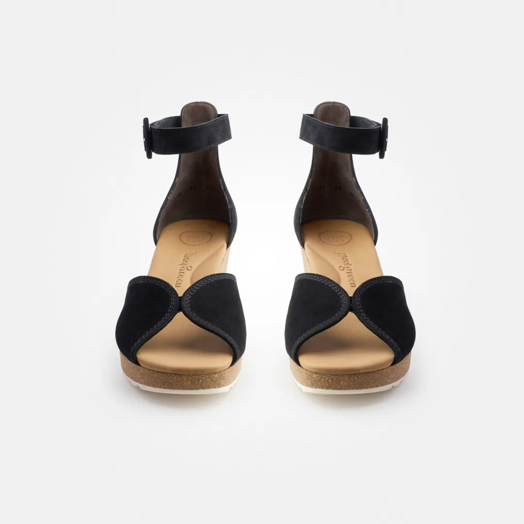 Paul Green SUPER SOFT sandal Black Clearance