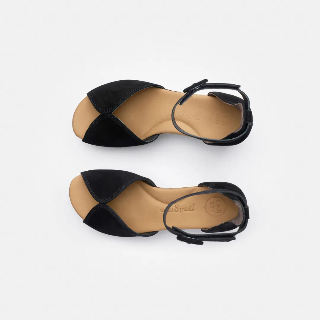 Paul Green SUPER SOFT sandal Black Clearance