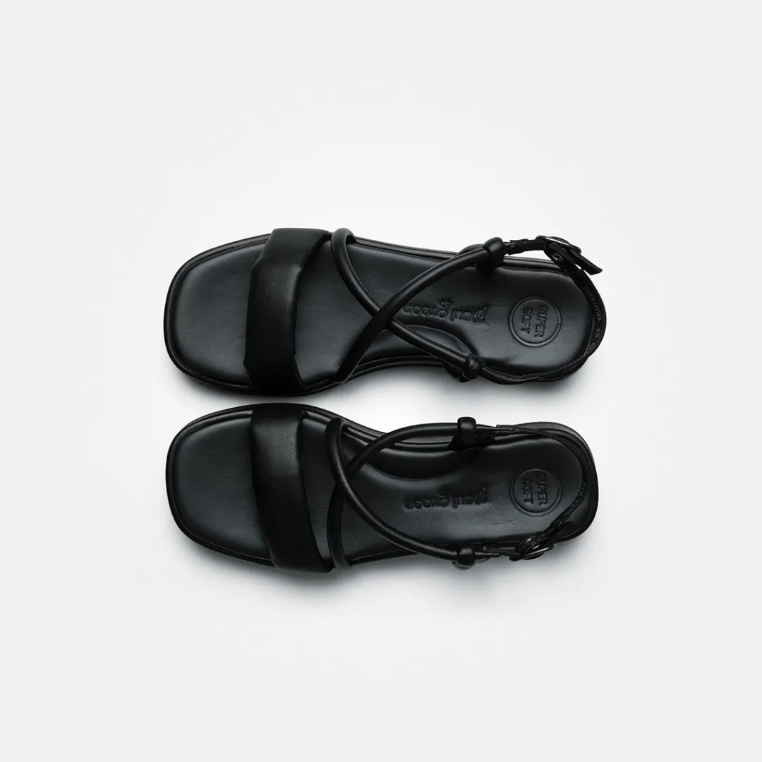 Paul Green SUPER SOFT sandal Black Clearance