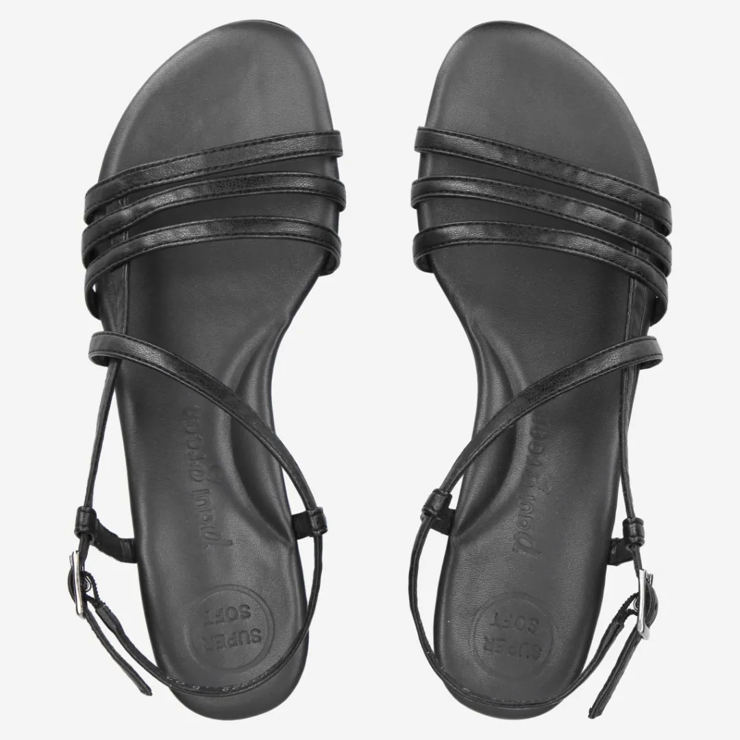 Paul Green SUPER SOFT sandal Black Clearance