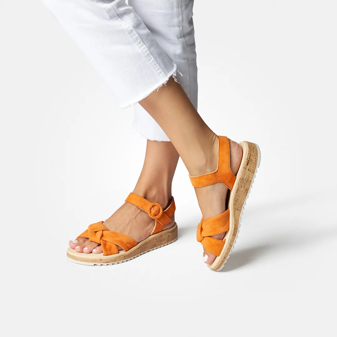 Paul Green SUPER SOFT sandal Papaya/ Orange Discount