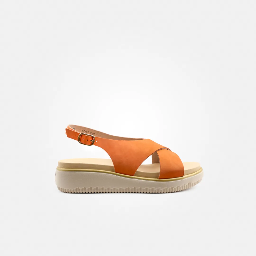 Paul Green SUPER SOFT sandal Orange / Papaya Discount