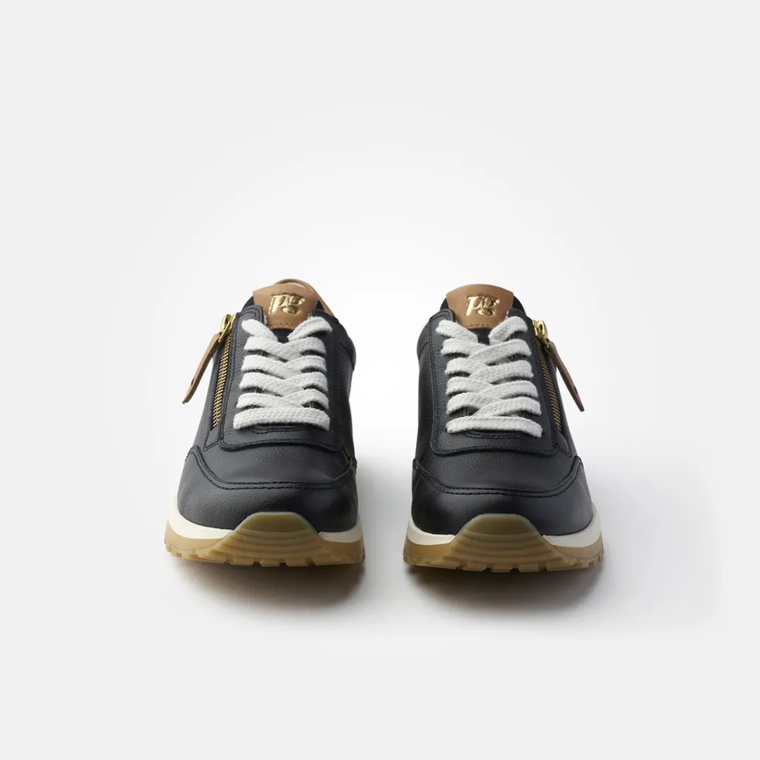 Paul Green SUPER SOFT sneaker with removable footbed Black Clearance