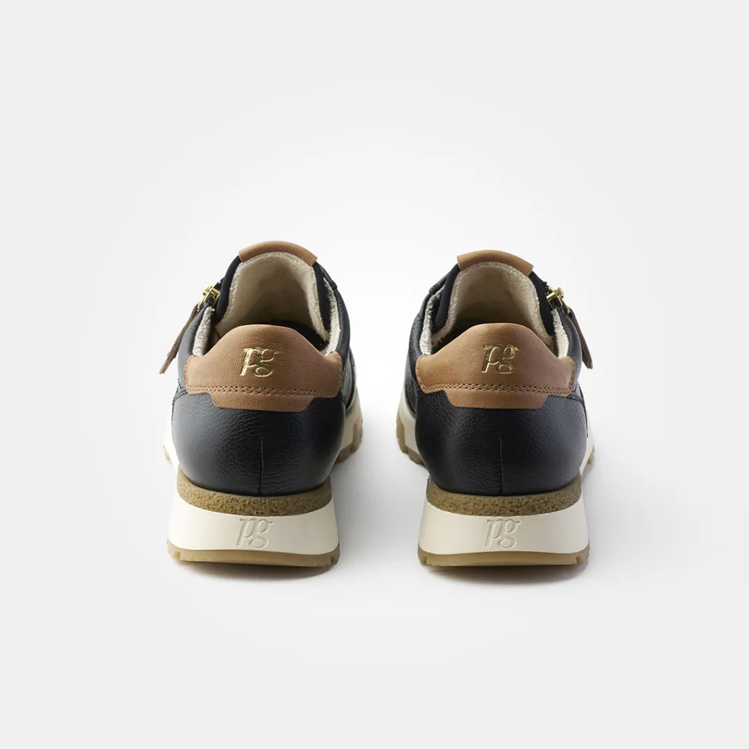 Paul Green SUPER SOFT sneaker with removable footbed Black Clearance