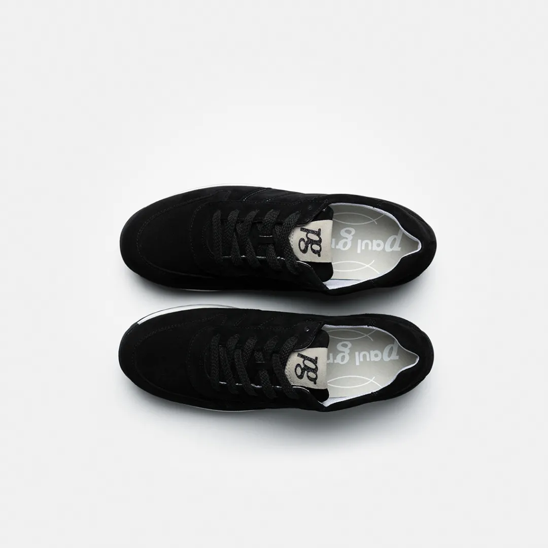 Paul Green SUPER SOFT sneaker with removable footbed Black Clearance