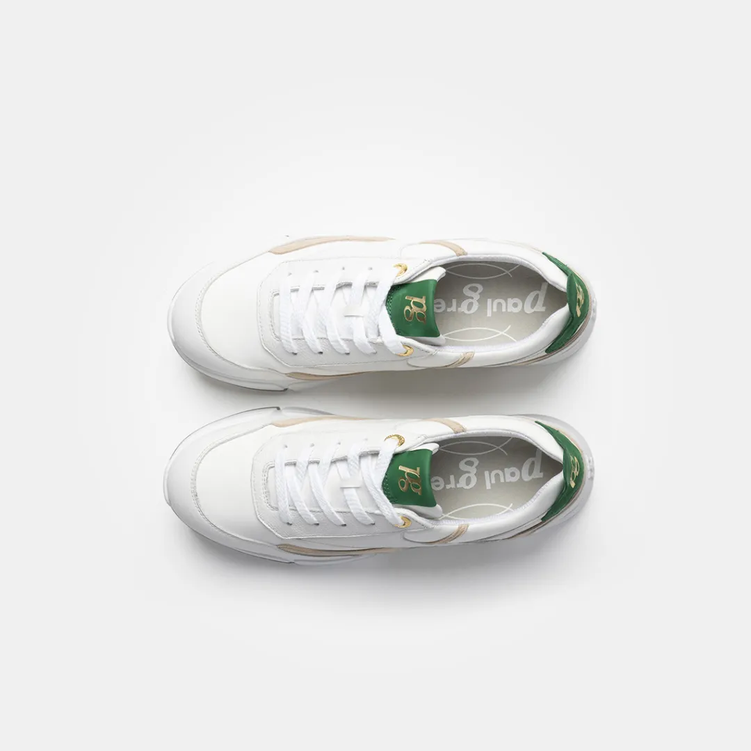 Paul Green SUPER SOFT sneaker with removable footbed White Hot